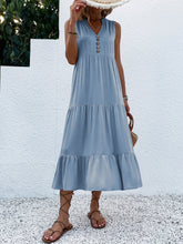 Φόρτωση εικόνας στο εργαλείο προβολής Συλλογής, Smock φόρεμα με λεπτομέρεια με κουμπιά

