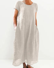 Φόρτωση εικόνας στο εργαλείο προβολής Συλλογής, Vintage λινό φόρεμα από βαμβάκι
