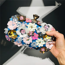 Φόρτωση εικόνας στο εργαλείο προβολής Συλλογής, 👛Κομψή τσάντα δείπνου Γυναικεία χειροποίητη φλοράλ τσάντα με χάντρες
