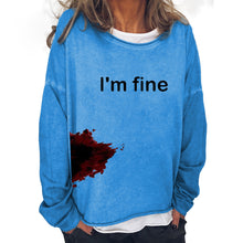 Φόρτωση εικόνας στο εργαλείο προβολής Συλλογής, Γυναικείο αποκριάτικο χιούμορ αστείο αιματοβαμμένο μακρυμάνικο μπλουζάκι
