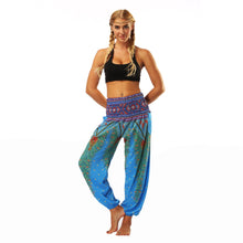 Φόρτωση εικόνας στο εργαλείο προβολής Συλλογής, Γυναικείο παντελόνι χαρέμι, ψηλόμεσο boho yoga παντελόνι με τσέπες
