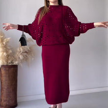 Φόρτωση εικόνας στο εργαλείο προβολής Συλλογής, Κούφι πουλόβερ πλεκτό φόρεμα
