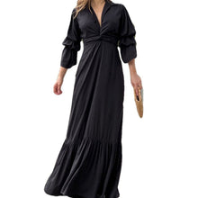 Φόρτωση εικόνας στο εργαλείο προβολής Συλλογής, Γυναικείο πλισέ φόρεμα με βολάν
